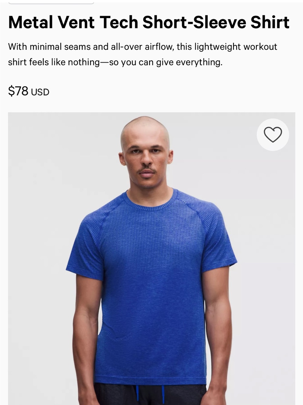 lululemon athletica Metal Vent Tech Short-Sleeve Shirt - Royal Blue